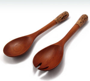 Mahogany & Coconut Serving Set