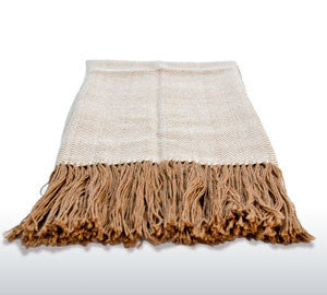 100% Alpaca Herringbone Throw