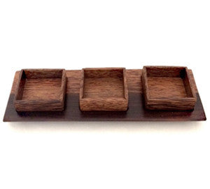 Wooden Tray Set